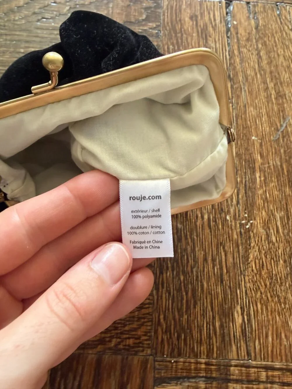 Rouje Makeup Pouch - Black Velvet